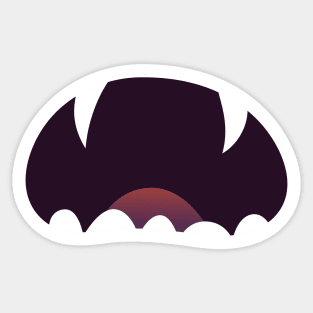 Vampire Monster Simple Halloween Costume Sticker
